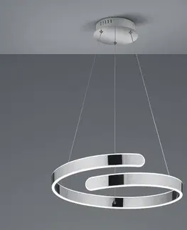 Závesné svietidlá Reality Leuchten LED závesné svietidlo Parma stmievač switch, chróm