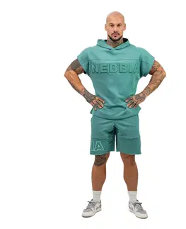 Pánske tričká Rag top s kapucňou Nebbia Champion 706 Green - M