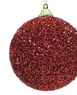 Vianočné dekorácie – do vnútra Guľa penová 8 cm červená 457670