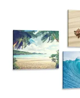 Zostavy obrazov Set obrazov dovolenka pri mori