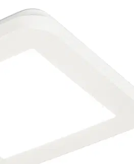 Stropne svietidla Strop biely 17 cm vrátane LED 3-stupňovo stmievateľný IP44 - Steve