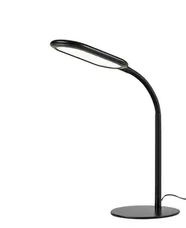 Stolové lampy Rabalux 74007 stolná LED lampa Adelmo, 10 W, čierna