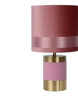 Lampy Lucide Lucide 10500/81/66 - Stolná lampa EXTRAVAGANZA FRIZZLE 1xE14/40W/230V ružová 