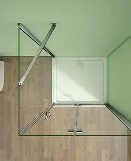 Sprchovacie kúty H K - Obdĺžnikový sprchovací kút MELODY 100x80 cm sa zalamovacím dverami SE-MELODYB810080
