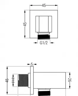 Kúpeľňové batérie MEXEN/S MEXEN/S - Cube DR02 podomietkový sprchový SET + slim sprcha 30 cm, čierny 77502DR0230-70