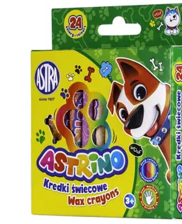 Hračky ASTRA - ASTRINO Detské voskové farbičky, sada 24ks, 316121004