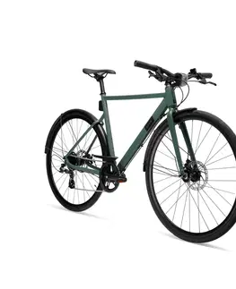 cyklistick Mestský bicykel Speed 900 zelený