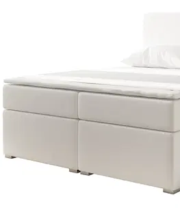 Postele NABBI Diana 160 čalúnená manželská posteľ s úložným priestorom biela