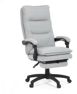 Kancelárske stoličky Kancelárske kreslo s podnožkou KA-Y350 Autronic Svetlosivá