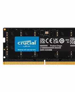 Pamäte Crucial 32GB DDR5-4800 SODIMM CL40 CT32G48C40S5