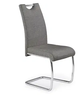 Čalúnené stoličky Stolička K349 tkanina/kov popol 42x60x97