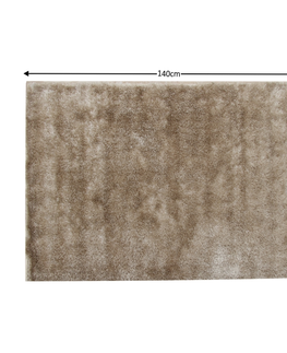 Koberce a koberčeky KONDELA Aroba koberec 100x140 cm krémová