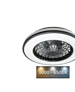 Ventilátory  LED Stropné svietidlo s látorom OPAL LED/48W/230V + diaľkové ovládanie 