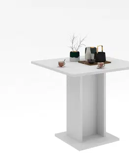 Jedálenské stoly MOORN malý jedálenský stôl, biela 