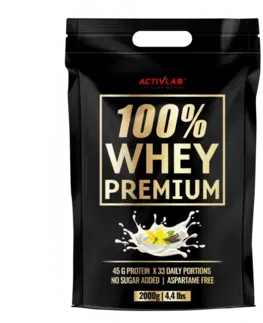 Srvátkové koncentráty ActivLab 100% Whey Premium 2000 g vanilka