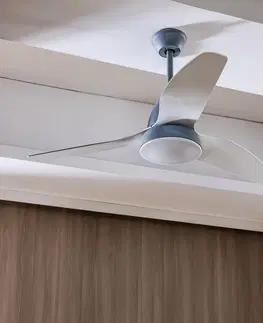 Stropné ventilátory so svetlom Starluna Starluna Coriano stropný LED ventilátor, sivá