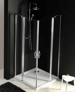 Sprchovacie kúty GELCO - ONE sprchové dvere s pevnou časťou 900 číre sklo GO4890