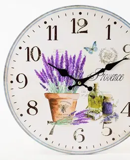 Hodiny Nástenné hodiny, Flor0140, Provence, 34cm