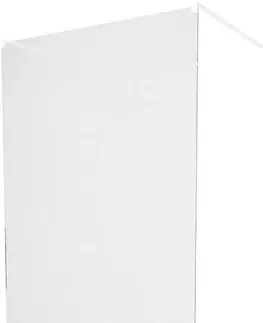 Sprchové dvere MEXEN/S - KIOTO samostatne stojaca sprchová zástena 100 x 200, transparent 8 mm, biela 800-100-002-20-00