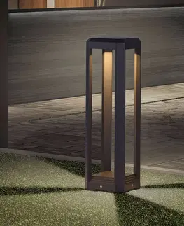 Vonkajšie stojanové svietidlá Trio Lighting Soklové LED svietidlo Logone