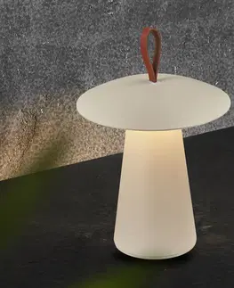 Vonkajšie osvetlenie terasy Nordlux LED stolová lampa Ara To-Go s dobíjacou batériou na piesok do exteriéru