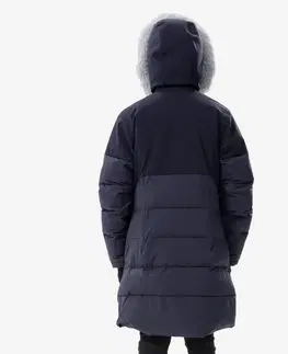 bundy a vesty Dievčenská prešívaná bunda SH500 do -8 °C hrejivá a nepremokavá 7-15 rokov