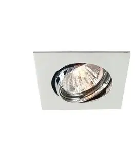 Nízkonapäťové zapustené svietidlá 12V Deko-Light Decentný stropný zapustený prstenec chróm, 6,8 cm