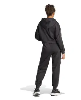 nohavice Dámska súprava na fitness čierna