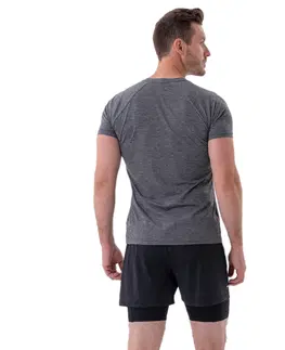 Pánske tričká Pánske tričko Nebbia Lightweight Sporty “Grey” 325 Dark Grey - M