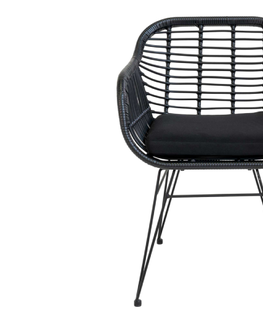 Stoličky Trieste jedálenská stolička čierna