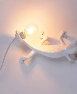 Vnútorné dekoratívne svietidlá SELETTI Nástenné LED svetlo Chameleon Lamp Going Down USB