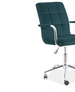 Kancelárske stoličky Kancelárska stolička Q-022 Signal Zelená