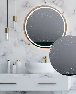 Kúpeľňa REA - Zrkadlo LED 80cm MMJ BRUSH ROSE GOLD HOM-05509