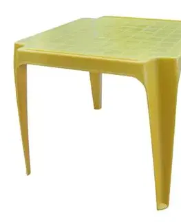 Detské stoly a stoličky Kinekus Stôl plastový BABY, žltý
