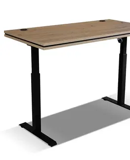 Moderné kancelárske stoly Písací stolík s elektrickým regulovaním výšky Malta artisan typ 161 (pracovná doska 56 mm)