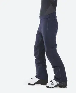 nohavice Pánske priedušné lyžiarske nohavice 900 poskytujúce voľnosť pohybu čierne