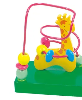 Drevené hračky Bino Motorický labyrint Žirafa
