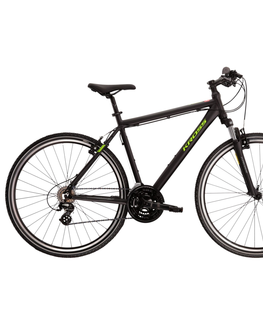 Bicykle Pánsky crossový bicykel Kross Evado 2.0 28" - model 2023 čierna/modrá - S (17", 158-170 cm)