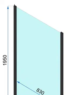Sprchovacie kúty REA/S - Sprchový kút s posuvnými dverami Rapid Slide 160 a pevnou stenou 100 KPL-09873