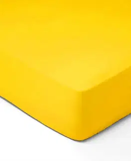 Plachty Forbyt, Prestieradlo, Jersey, žltá 90 x 200 cm