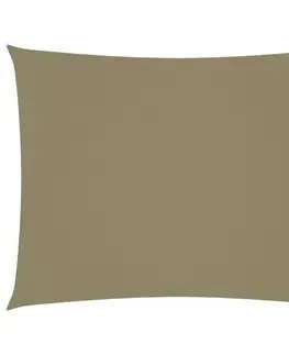 Stínící textilie Tieniaca plachta obdĺžniková 2x3,5 m oxfordská látka Dekorhome Béžová