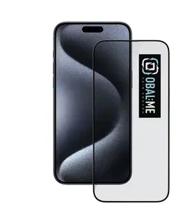 Ochranné fólie pre mobilné telefóny OBAL:ME 5D Ochranné tvrdené sklo pre Apple iPhone 15 Pro, čierna 57983118465