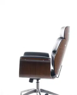 Kancelárske stoličky TESCOLA kancelárske kreslo, čierna, orech