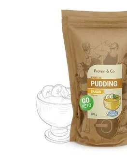 Ketodiéta Protein & Co. Keto proteínový pudding Váha: 600 g, Zvoľ príchuť: Banán