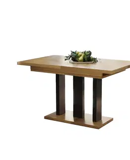 Jedálenské stoly Stôl Appia 210 mat čierna noha dub natura