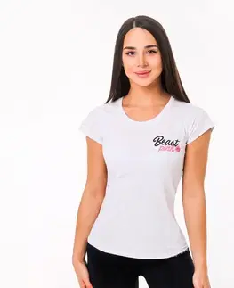 Tričká a tielka Beastpink Dámske tričko Beastpink White  XL