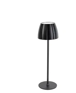 Stolove lampy Moderná stolná lampa čierna 3-stupňová stmievateľná nabíjateľná - Dolce