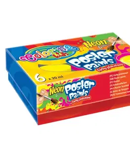 Kreatívne a výtvarné hračky PATIO - Colorino temperové farby Neon 6 farieb