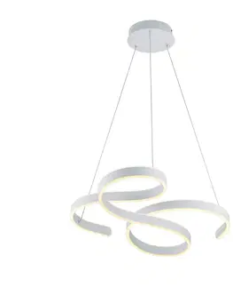 Závesné svietidlá Trio Lighting Závesné LED svietidlo Francis, biele matné