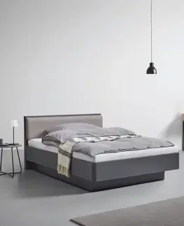 Čalúnené postele Čalúnená posteľ 140x200 cm, Mariello, Cappuccino